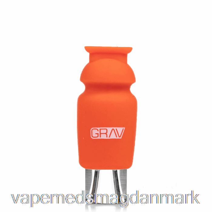 Vape Uden Nikotin Grav Silikonebelagt Glaskrykke Skarlagenrød Orange